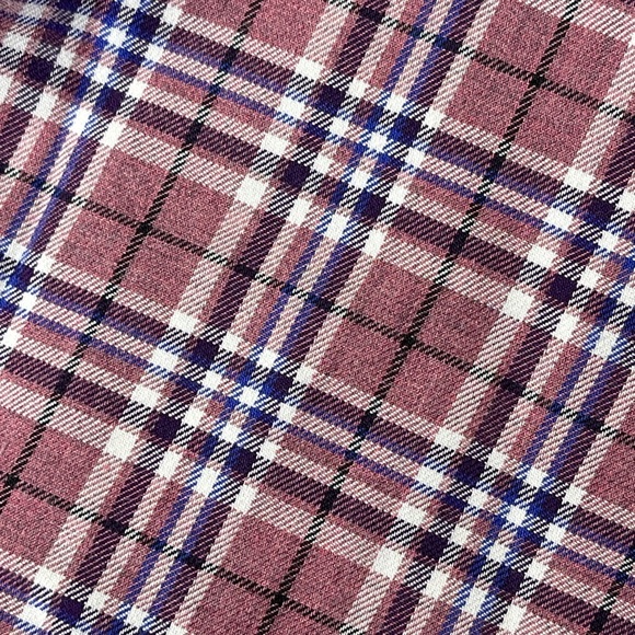 UNTUCKit Men's Azienda Slim Fit Button Front Shirt Navy/Pink Plaid Cotton Large - Picture 3 of 8